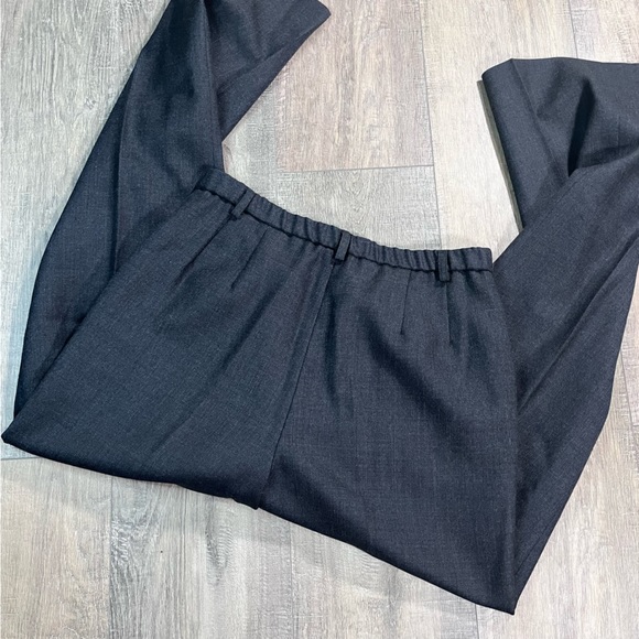 Vintage Pendleton Virgin Wool Charcoal Pleated Trousers size 8 - Picture 2 of 8